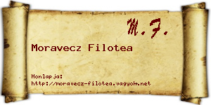 Moravecz Filotea névjegykártya